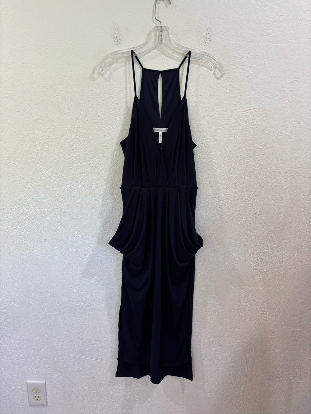 BCBGeneration Navy Blue Sleeveless Midi Dress